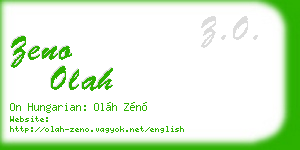 zeno olah business card