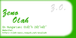 zeno olah business card